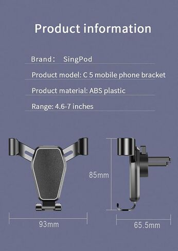 Car Phone Holder Mount Phone Mount for Car Windshield Dashboard Air Vent Universal Hands Free Automobile Cell Phone Holder Fit for iPhone Smartphone in Saudi Arabia
