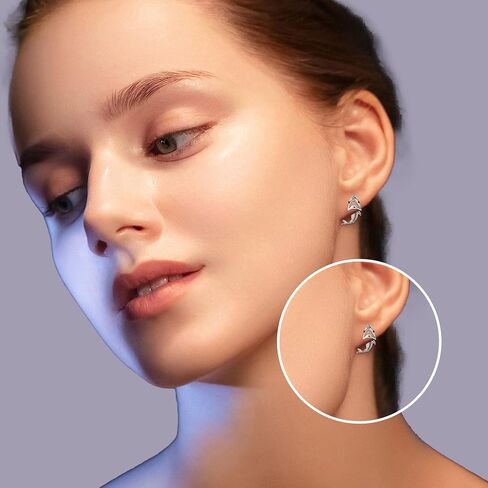 Black Cat Earrings Sterling Silver Black Cat Stud Earrings Animal Halloween Jewelry for Women in Saudi Arabia