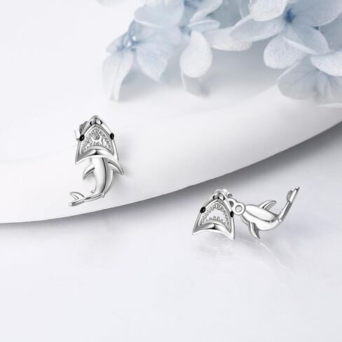 Black Cat Earrings Sterling Silver Black Cat Stud Earrings Animal Halloween Jewelry for Women in Saudi Arabia