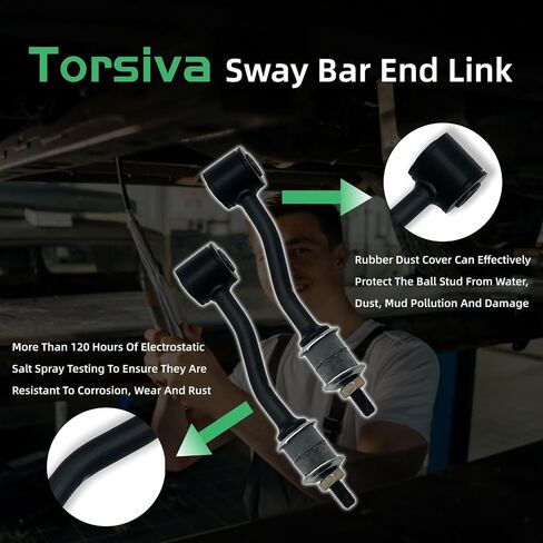 K80824 & 25 2PC Sway Bar Bar Links for Olds 04 Bravada ، لـ Saab 05-09 9-7x ، لـ Isuzu 04-08 Ascender ، لـ Buick 04-07 Rainier ، لـ Chevy 03-07 SSR Trailblazer Ext ، لـ GMC 04-07 Envoy Xl XL XL XL in Saudi Arabia