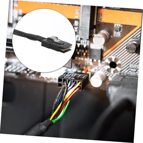 NUOBESTY Mini Mini SAS Internal Pin Cable High Speed Extension Connection for Workstation Server Reliable Sff Replacement Easy to Install Accessory in Saudi Arabia