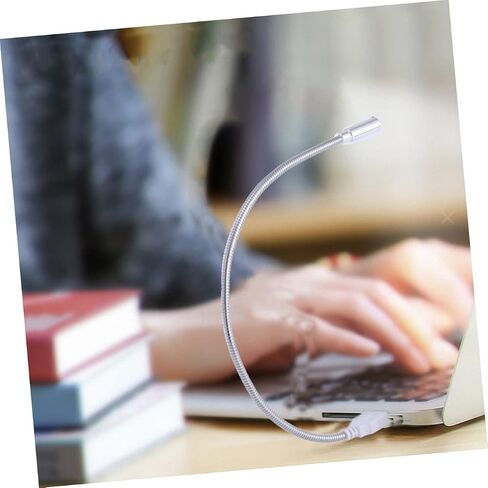 4 قطع من مصابيح لوحة المفاتيح LED USB من Lurrose، أضواء قراءة مرنة معقوفة لأجهزة الكمبيوتر المحمول والكمبيوتر المكتبي، مصابيح حماية العين عالية السطوع للاستخدام في المكتب والمنزل والمقهى in Kuwait