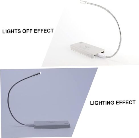 ARTIBETTER 4 Pieces Flexible Gooseneck USB Keyboard Lights Portable Eye Caring Reading Lamps for Laptop Desktop USB Powered Low Consumption Night Light for Eye Protection in Saudi Arabia