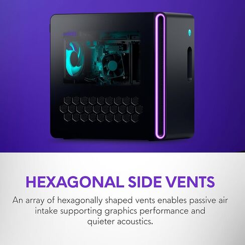 Alienware - كمبيوتر مكتبي للألعاب Aurora - Intel Core Ultra 7 Series 2-265F - ذاكرة 64 جيجابايت - NVIDIA GeForce RTX 5060 Ti 8 جيجابايت - 1 تيرابايت SSD + 2 تيرابايت HDD - أسود - ويندوز 11 in Kuwait