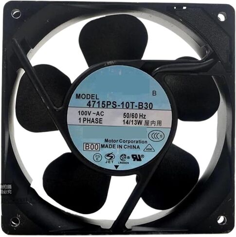 for 4715PS-10T-B30 AC 100V 50/60Hz 14/13W 2700/3200RPM 12cm 12038 120x120x38mm Cooling Fan in Saudi Arabia