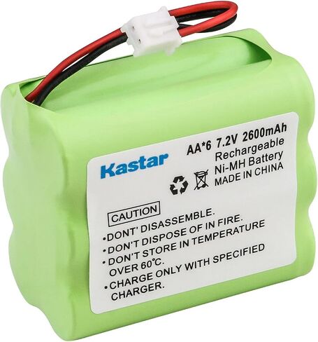 Kastar 1-Pack 7.2V 2300mAh Ni-MH بطارية بديلة لوحدة التحكم 2GIG BATT1X، 2GIG BATT2X، 2GIG-CNTRL2، 2GIG-CP2، 6MR2000AAY4Z، 6MR1600AAY4Z، CUSTOM-223، GCKIT311، OSI OSA-231 OSA231 in Saudi Arabia