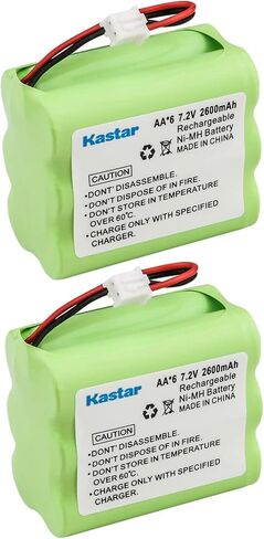 Kastar 1-Pack 7.2V 2300mAh Ni-MH بطارية بديلة لوحدة التحكم 2GIG BATT1X، 2GIG BATT2X، 2GIG-CNTRL2، 2GIG-CP2، 6MR2000AAY4Z، 6MR1600AAY4Z، CUSTOM-223، GCKIT311، OSI OSA-231 OSA231 in Saudi Arabia