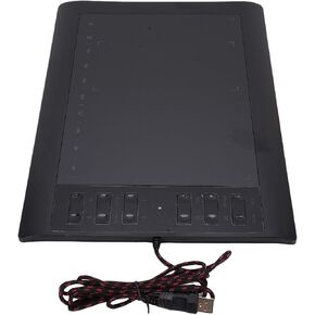 Asixxsix Graphics Drawing Tablet, 10 x 6 Inch Large Active Area Drawing Pad with 8192 Levels Pressure Sensitivity Pen and 12 Hot Keys, Graphics Tablet for Painting Design in Kuwait