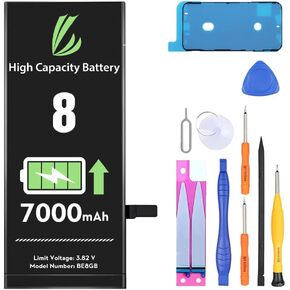 بطارية LL TRADER لهاتف iPhone 8، بطارية بديلة عالية السعة 7000 مللي أمبير في الساعة لهاتف iPhone 8، (A1863、A1905、A1906) مع مجموعة أدوات إصلاح كاملة 2025NEW in Kuwait