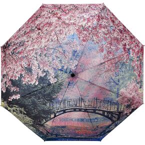 Galleria Peacock, Auto-Open/Close Extra Large Portable Rain Folding Umbrella in Kuwait