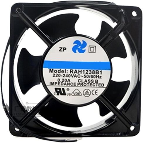 for RAH1238B1 AC 220V 240V 50/60Hz 0.2A 44W 3800RPM 12cm 12038 120x120x38mm Double Ball Bearing Cooling Fan in Saudi Arabia