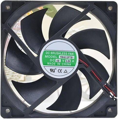 ل YM4812PTB1 48V 0.09A 12 سنتيمتر 12025 120x120x25 مللي متر مزدوجة الكرة تحمل مروحة التبريد الصامتة in Saudi Arabia