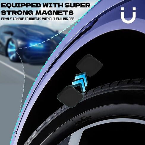 1 Pack Magnetic Silicone for AirTag Case, Powerful Magnet and Adhesive Sticker for Air Tag Holder with 2Pcs Spare Metal Sheet with Stickers, for Cars, Bikes, Trailers and More, Black in Saudi Arabia