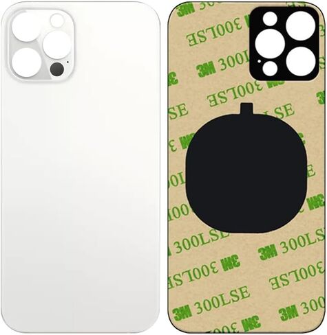 1Pcs/Lot Battery Cover Glass for iPhone 12 Pro Back Housing Replacement for iPhone 12PRO 2IN1 Big Hole Back Glass Rear Door Case (Gold) in Kuwait