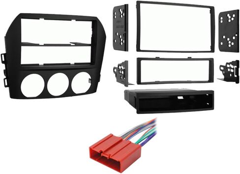 Harmony Audio Compatible with Mazda MX 5 Miata 2006 2007 2008 Single or Double DIN Stereo Radio Install Dash Kit in Saudi Arabia