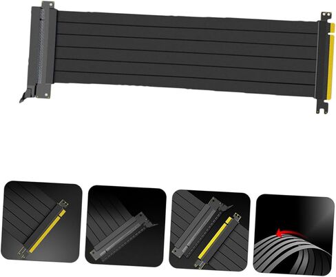 Gatuida Pci-e Riser كابل مرن GPU تمديد محول كامل السرعة مستقرة إشارة نقل بطاقات الرسومات المتوافقة in Kuwait