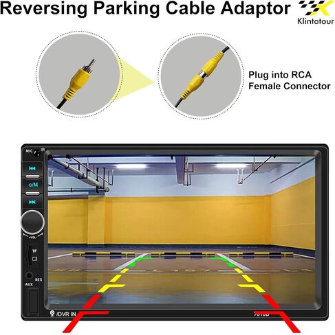 Aftermarket Radio Rear View Camera Adapter Harness, Fakra Z Male to RCA Male Backup Camera Cable, Compatible with Select Vehicle Navigation Radio Stereo Audio Systems with NX Touchscreen in Kuwait