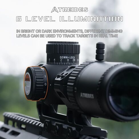 ATREIDES 1.2-6X24 SFP Dune Riflescope، بصريات صيد أنبوبية 30 مم مع حامل نطاق السكك الحديدية 20 مم in Kuwait