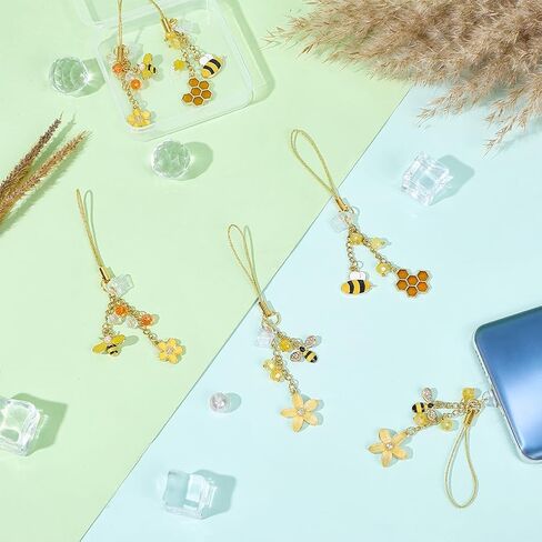 SUNNYCLUE 1 Box Phone Charm Dust Plug Phone Charms Strap Anti Dust Plugs for Women Adult Moblie Phones Port Decoration in Saudi Arabia