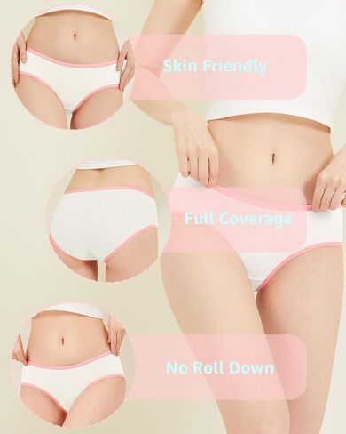 POPKOK Teen Girls Underwear Cotton Brief Panties 6 pack in Kuwait