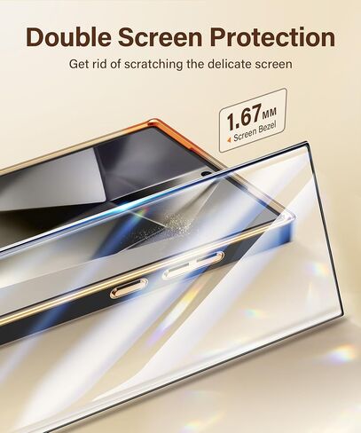 حافظة CAPRARO لهاتف Samsung Galaxy S24 Ultra مع حامل حلقي مغناطيسي، [متوافقة مع MagSafe] [حماية من السقوط العسكري] حافظة هاتف نحيفة واقية مقاومة للصدمات لهاتف S24 Ultra، أسود in Kuwait
