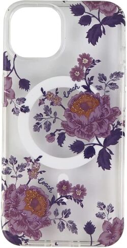Coach iPhone 15, 14, 13 Case – Moody Floral, Wireless Charging Compatible in Saudi Arabia