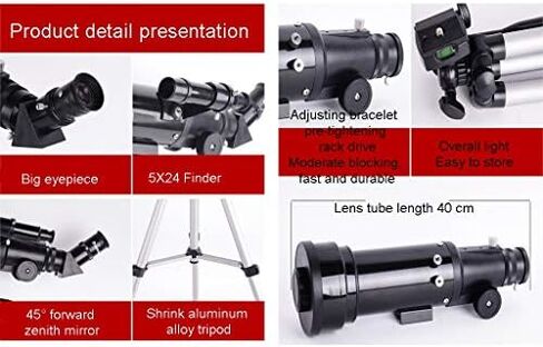 70mm Refractor Telescope for Adults and Kids - Beginners Astronomy with Tripod and Carrying Bag - Portable Travel Telescope MJE319 in Saudi Arabia