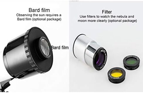 70mm Aperture Refracting Telescope for Kids & Beginners - Portable Travel Telescope with 10mm/25mm Eyepieces and Travel Bag in Saudi Arabia