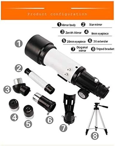 Astronomical Telescope for Stargazing with Tripod and Backpack - Suitable for Students, Children, and Adults (Color: A) MJE319 in Saudi Arabia
