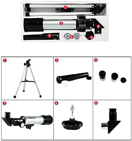 Professional High Power Astronomical Telescope for Stargazing - HD Single Tube Night Observation for Students and Children (MJE319) in Saudi Arabia