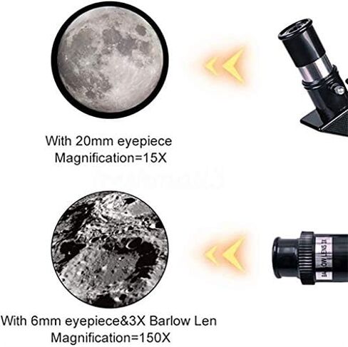 Portable 150X Travel Telescope for Kids and Astronomy Beginners - HD 70mm Refractor Monocular with Tripod for Star Gazing in Saudi Arabia