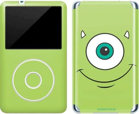 ملصق Skinit لمشغل MP3 متوافق مع iPod Classic (الجيل السادس) 80 جيجابايت - مرخص رسميًا من شركة Disney Monsters Inc. تصميم وجه مايك in Saudi Arabia