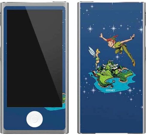 ملصق Skinit لمشغل MP3 متوافق مع iPod Nano (الجيل السابع و2012) - مرخص رسميًا من Disney Peter Pan وTinker Bell في تصميم Neverland in Saudi Arabia