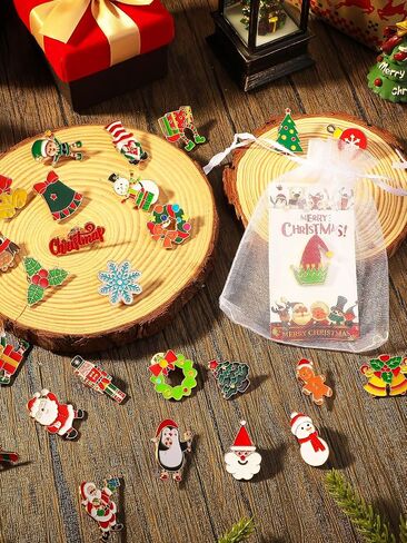 50 Sets Halloween Pin Bulk Enamel Pins Halloween Costume Lapel Pins Enamel Pins Mixed Enamel Brooch Set Pumpkin Head Ghost Witch Bat Backpack Pin for Hats Women Student Gift with Cards Organza Bag in Kuwait