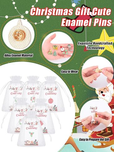 50 Sets Halloween Pin Bulk Enamel Pins Halloween Costume Lapel Pins Enamel Pins Mixed Enamel Brooch Set Pumpkin Head Ghost Witch Bat Backpack Pin for Hats Women Student Gift with Cards Organza Bag in Kuwait