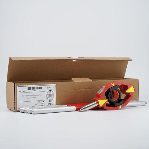 عاكس JEOC Mini Prism GMP111/GMP111-0 مع 4 قضبان، مسح الفول السوداني لمحطة إجمالية على الطراز السويسري، إزاحة 0 مم / + 17.5 مم (+17.5 مم إزاحة GMP111) in Saudi Arabia