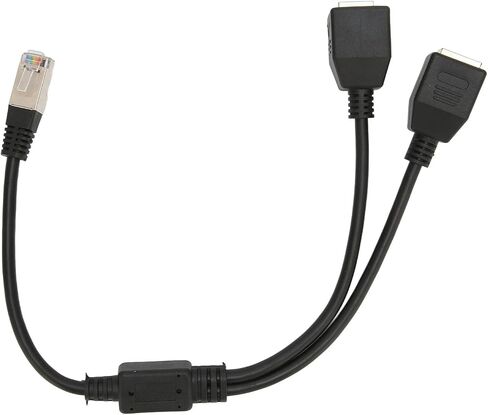 Drfeify RJ45 Ethernet Splitter Cable with Stable Connection, Suitable for Computer Router and Box, Lossless Transmission Speed for Internet Browsing in Saudi Arabia