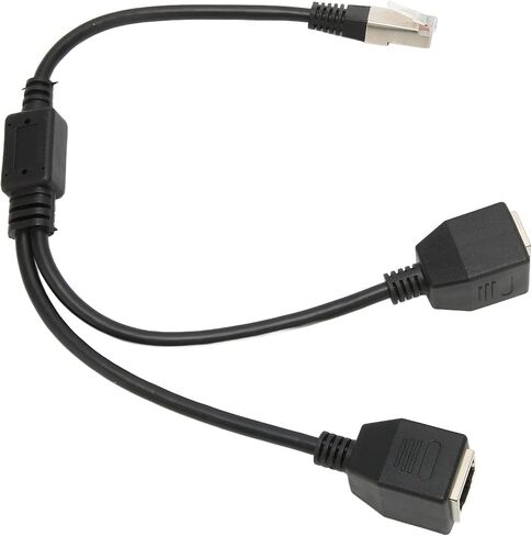 Drfeify RJ45 Ethernet Splitter Cable with Stable Connection, Suitable for Computer Router and Box, Lossless Transmission Speed for Internet Browsing in Saudi Arabia