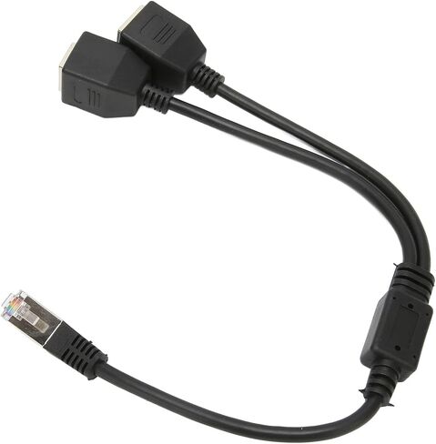 Drfeify RJ45 Ethernet Splitter Cable with Stable Connection, Suitable for Computer Router and Box, Lossless Transmission Speed for Internet Browsing in Saudi Arabia