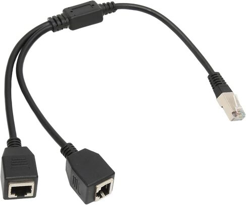 Drfeify RJ45 Ethernet Splitter Cable with Stable Connection, Suitable for Computer Router and Box, Lossless Transmission Speed for Internet Browsing in Saudi Arabia