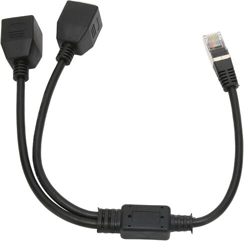 Drfeify RJ45 Ethernet Splitter Cable with Stable Connection, Suitable for Computer Router and Box, Lossless Transmission Speed for Internet Browsing in Saudi Arabia