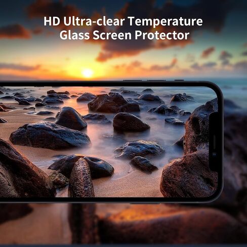 3 Pack Screen Protector Designed for iPhone iPhone 14/13/13 Pro (6.1 inch) Screen Protector Tempered Glass, Friendly Scratch Bubble Free Ultra Resistant (3 Pack) in Saudi Arabia