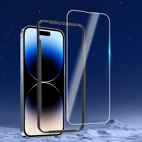 3 Pack Screen Protector Designed for iPhone iPhone 14/13/13 Pro (6.1 inch) Screen Protector Tempered Glass, Friendly Scratch Bubble Free Ultra Resistant (3 Pack) in Saudi Arabia