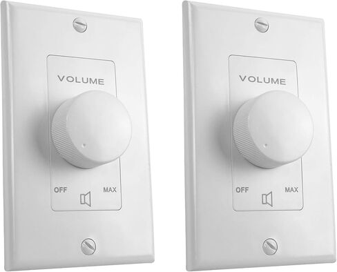 (2) Rockville VOL7035 White 35w 70v Wall Volume Control Zone Controllers in Saudi Arabia