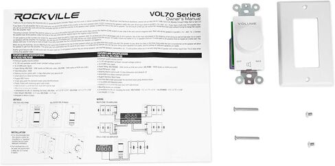 (2) Rockville VOL7035 White 35w 70v Wall Volume Control Zone Controllers in Saudi Arabia