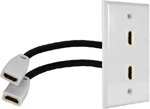 3 منافذ 3D 4K @ 60 هرتز HDMI لوحة حائط، HDMI 2.0 أنثى إلى أنثى محول مقرنة موصل مقبس مخرج خالٍ من اللحام غطاء وجه للمسرح المنزلي، DVD، كابل تلفزيون HDTV، PS3 in Kuwait