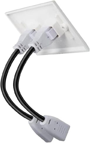 3 منافذ 3D 4K @ 60 هرتز HDMI لوحة حائط، HDMI 2.0 أنثى إلى أنثى محول مقرنة موصل مقبس مخرج خالٍ من اللحام غطاء وجه للمسرح المنزلي، DVD، كابل تلفزيون HDTV، PS3 in Kuwait