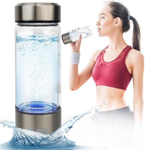 مولد زجاجة مياه هيدروجين محمول 2025، كوب رياضي، ضخ الهيدروجين لمدة 3 دقائق، قابل لإعادة الشحن، للمنزل والمكتب والسفر والرياضة والهدايا in Kuwait