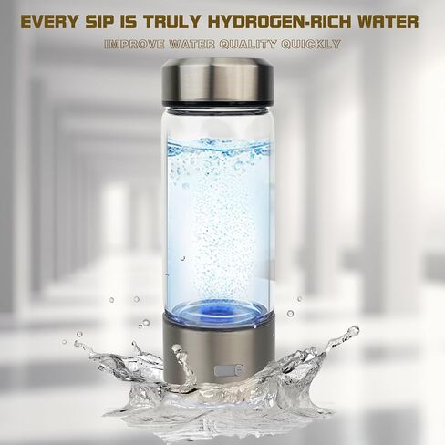 مولد زجاجة مياه هيدروجين محمول 2025، كوب رياضي، ضخ الهيدروجين لمدة 3 دقائق، قابل لإعادة الشحن، للمنزل والمكتب والسفر والرياضة والهدايا in Kuwait