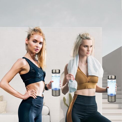 مولد زجاجة مياه هيدروجين محمول 2025، كوب رياضي، ضخ الهيدروجين لمدة 3 دقائق، قابل لإعادة الشحن، للمنزل والمكتب والسفر والرياضة والهدايا in Kuwait